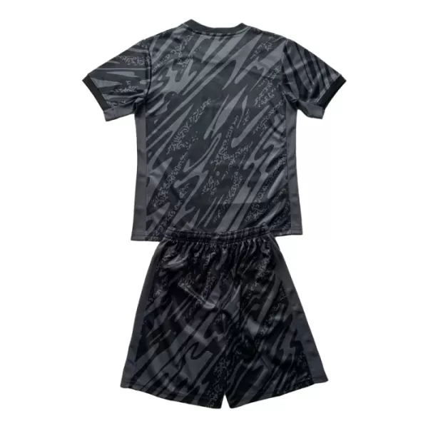 Günstige Brasilien Torwart Kindertrikot 2024 Kurzarm Schwarze