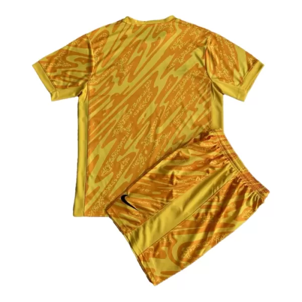Günstige Frankreich Torwart Kindertrikot EURO 2024 Kurzarm Gelbe