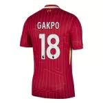 Günstige Liverpool Gakpo 18 Herrentrikot Heim 2024/25 Kurzarm