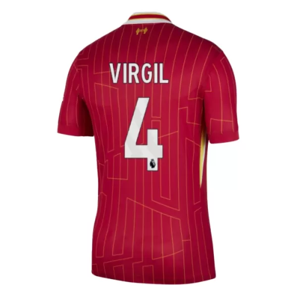 Günstige Liverpool Virgil 4 Kindertrikot Heim 2024/25 Kurzarm