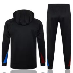 Barcelona Hoodie Trainingspullover 2024/25 Viertelreißverschluss Schwarze