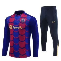 Barcelona Trainingspullover Kinder 2024/25 Viertelreißverschluss Blaue Barcelona Trainingspullover Kinder 2024/25 Viertelreißverschluss Blaue