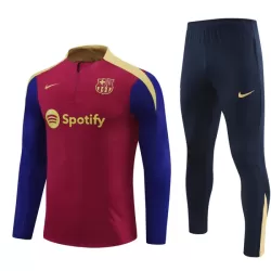 Barcelona Trainingspullover Kinder 2024/25 Viertelreißverschluss Rote Barcelona Trainingspullover Kinder 2024/25 Viertelreißverschluss Rote