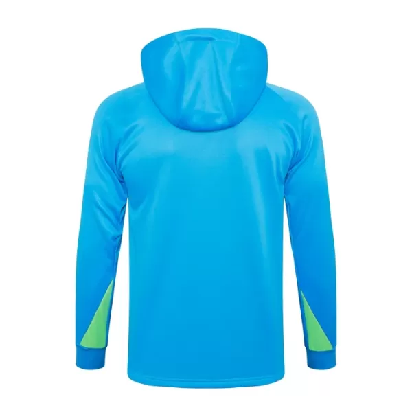 Brasilien Hoodie Trainingspullover 2024/25 Viertelreißverschluss Blaue