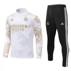 Real Madrid Trainingspullover 2024/25 Viertelreißverschluss Weiße Real Madrid Trainingspullover 2024/25 Viertelreißverschluss Weiße
