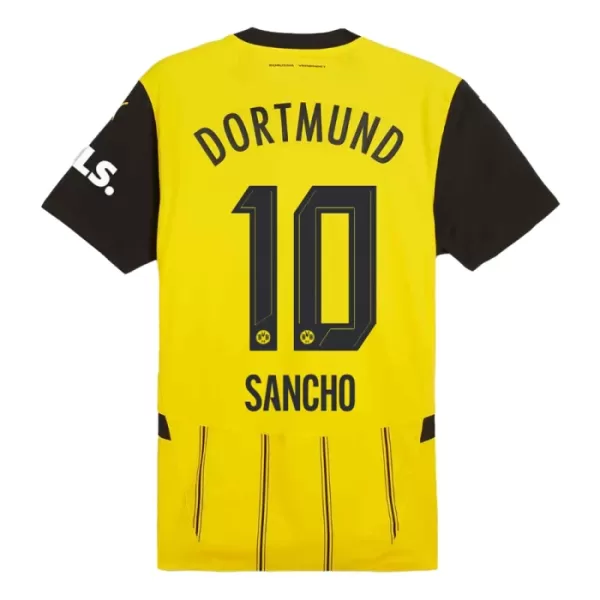 Günstige Borussia Dortmund Sancho 10 Kindertrikot Heim 2024/25 Kurzarm