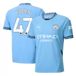 Günstige Manchester City Foden 47 Herrentrikot Heim 2024/25 Kurzarm