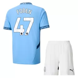 Günstige Manchester City Foden 47 Kindertrikot Heim 2024/25 Kurzarm