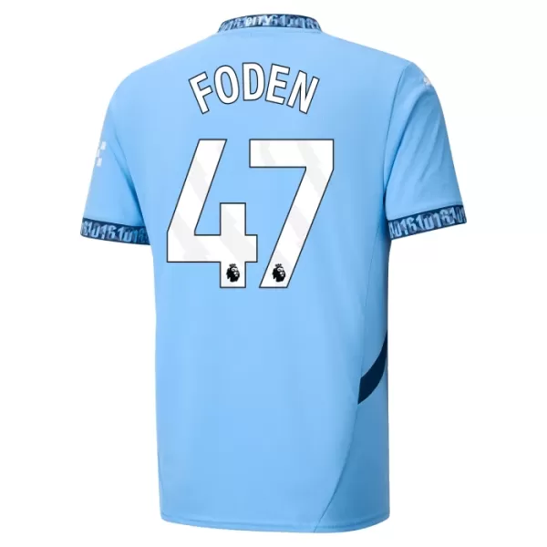 Günstige Manchester City Foden 47 Kindertrikot Heim 2024/25 Kurzarm