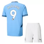 Günstige Manchester City Haaland 9 Kindertrikot Heim 2024/25 Kurzarm