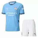 Günstige Manchester City Kindertrikot Heim 2024/25 Kurzarm