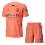 Günstige Manchester City Torwart Kindertrikot Auswärts 2024/25 Kurzarm