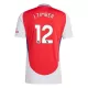Günstige Arsenal J. Timber 12 Herrentrikot Heim 2024/25 Kurzarm