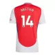 Günstige Arsenal Nketiah 14 Herrentrikot Heim 2024/25 Kurzarm