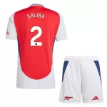 Günstige Arsenal Saliba 2 Kindertrikot Heim 2024/25 Kurzarm