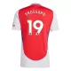 Günstige Arsenal Trossard 19 Herrentrikot Heim 2024/25 Kurzarm