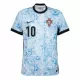 Günstige Portugal Bernardo 10 Herrentrikot Auswärts EURO 2024 Kurzarm