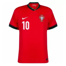 Günstige Portugal Bernardo 10 Herrentrikot Heim EURO 2024 Kurzarm