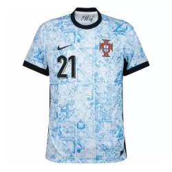 Günstige Portugal Diogo J. 21 Herrentrikot Auswärts EURO 2024 Kurzarm