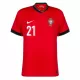 Günstige Portugal Diogo J. 21 Herrentrikot Heim EURO 2024 Kurzarm