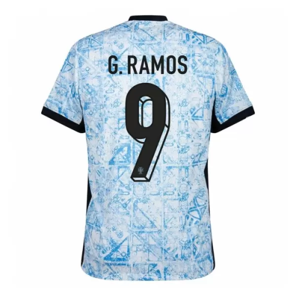 Günstige Portugal G. Ramos 9 Herrentrikot Auswärts EURO 2024 Kurzarm
