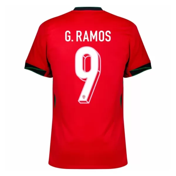 Günstige Portugal G. Ramos 9 Herrentrikot Heim EURO 2024 Kurzarm