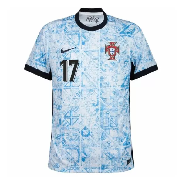 Günstige Portugal R. Leao 17 Herrentrikot Auswärts EURO 2024 Kurzarm