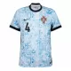 Günstige Portugal Ruben Dias 4 Herrentrikot Auswärts EURO 2024 Kurzarm