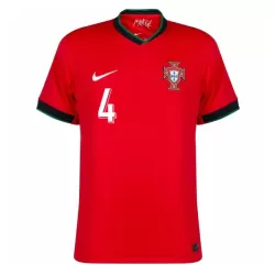 Günstige Portugal Ruben Dias 4 Herrentrikot Heim EURO 2024 Kurzarm