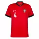 Günstige Portugal Ruben Dias 4 Herrentrikot Heim EURO 2024 Kurzarm