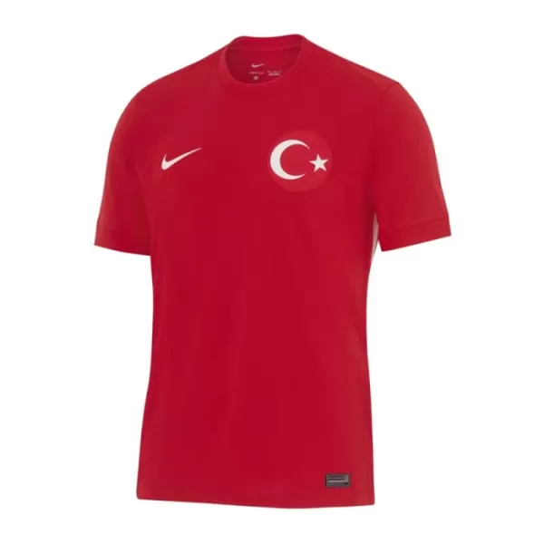 Günstige Türkei Kindertrikot Auswärts EURO 2024 Kurzarm