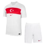 Günstige Türkei Kindertrikot Heim EURO 2024 Kurzarm
