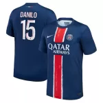 Günstige Paris Saint-Germain Danilo Pereira 15 Herrentrikot Heim 2024/25 Kurzarm