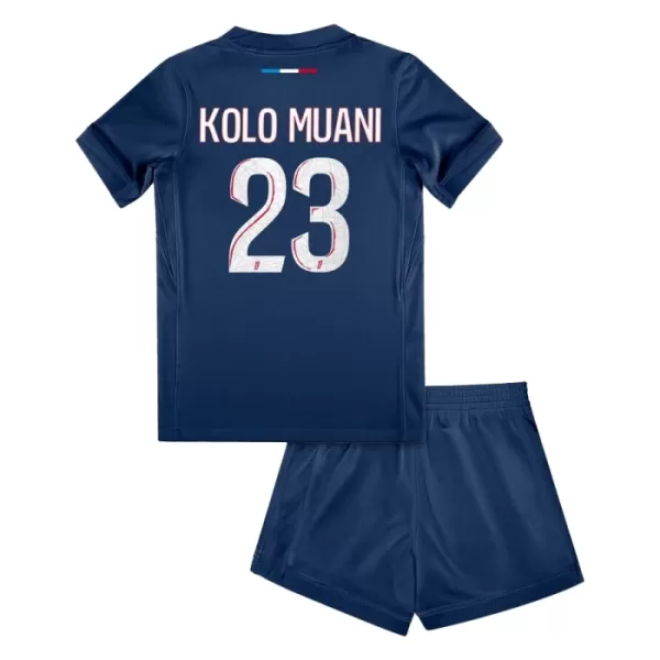 Günstige Paris Saint-Germain Kolo Muani 23 Kindertrikot Heim 2024/25 Kurzarm
