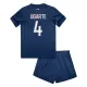 Günstige Paris Saint-Germain Manuel Ugarte 4 Kindertrikot Heim 2024/25 Kurzarm