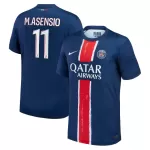 Günstige Paris Saint-Germain Marco Asensio 11 Herrentrikot Heim 2024/25 Kurzarm