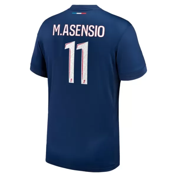 Günstige Paris Saint-Germain Marco Asensio 11 Herrentrikot Heim 2024/25 Kurzarm
