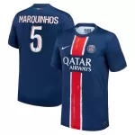 Günstige Paris Saint-Germain Marquinhos 5 Herrentrikot Heim 2024/25 Kurzarm