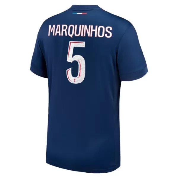 Günstige Paris Saint-Germain Marquinhos 5 Herrentrikot Heim 2024/25 Kurzarm