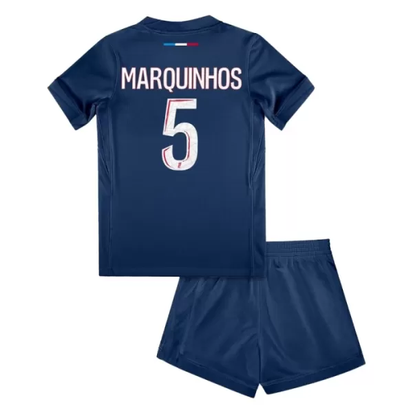 Günstige Paris Saint-Germain Marquinhos 5 Kindertrikot Heim 2024/25 Kurzarm