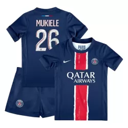 Günstige Paris Saint-Germain Nordi Mukiele 26 Kindertrikot Heim 2024/25 Kurzarm