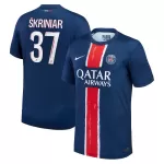 Günstige Paris Saint-Germain Skriniar 37 Herrentrikot Heim 2024/25 Kurzarm