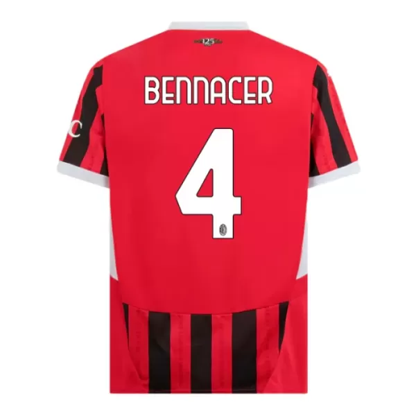 Günstige AC Mailand Bennacer 4 Kindertrikot Heim 2024/25 Kurzarm