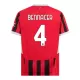 Günstige AC Mailand Bennacer 4 Kindertrikot Heim 2024/25 Kurzarm