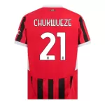 Günstige AC Mailand Chukwueze 21 Herrentrikot Heim 2024/25 Kurzarm