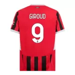 Günstige AC Mailand Giroud 9 Herrentrikot Heim 2024/25 Kurzarm