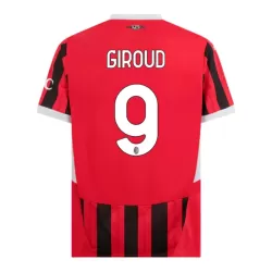 Günstige AC Mailand Giroud 9 Herrentrikot Heim 2024/25 Kurzarm