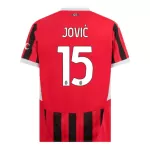 Günstige AC Mailand Jovic 15 Herrentrikot Heim 2024/25 Kurzarm
