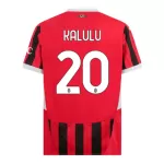 Günstige AC Mailand Kalulu 20 Herrentrikot Heim 2024/25 Kurzarm