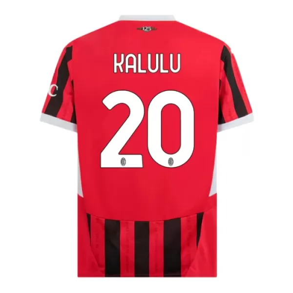 Günstige AC Mailand Kalulu 20 Kindertrikot Heim 2024/25 Kurzarm